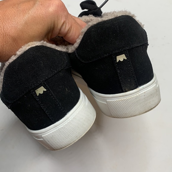 Birdies Cardinal Black Sneaker with Faux Shearling Interior S-188 Sz 9 - Picture 5 of 11